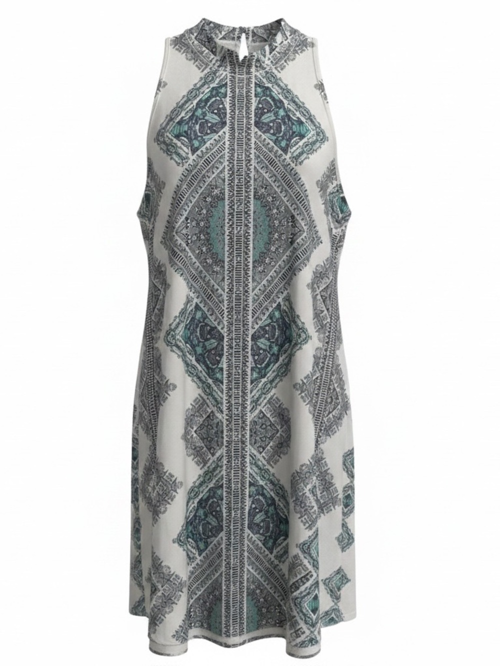 Blu‎ Pepper Boho Medallion Print Dolman Sleeve Dress Medium